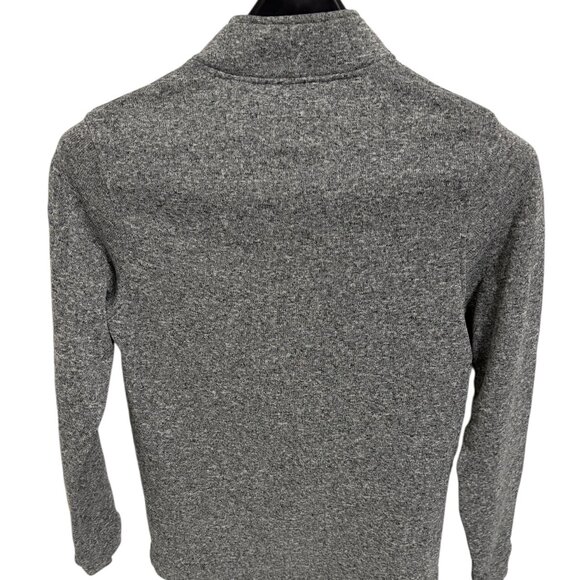 Swannies Sweater Mens Medium Gray Wolff Fleece 1/4 Snap Buttons Pullover Casual - Picture 6 of 6